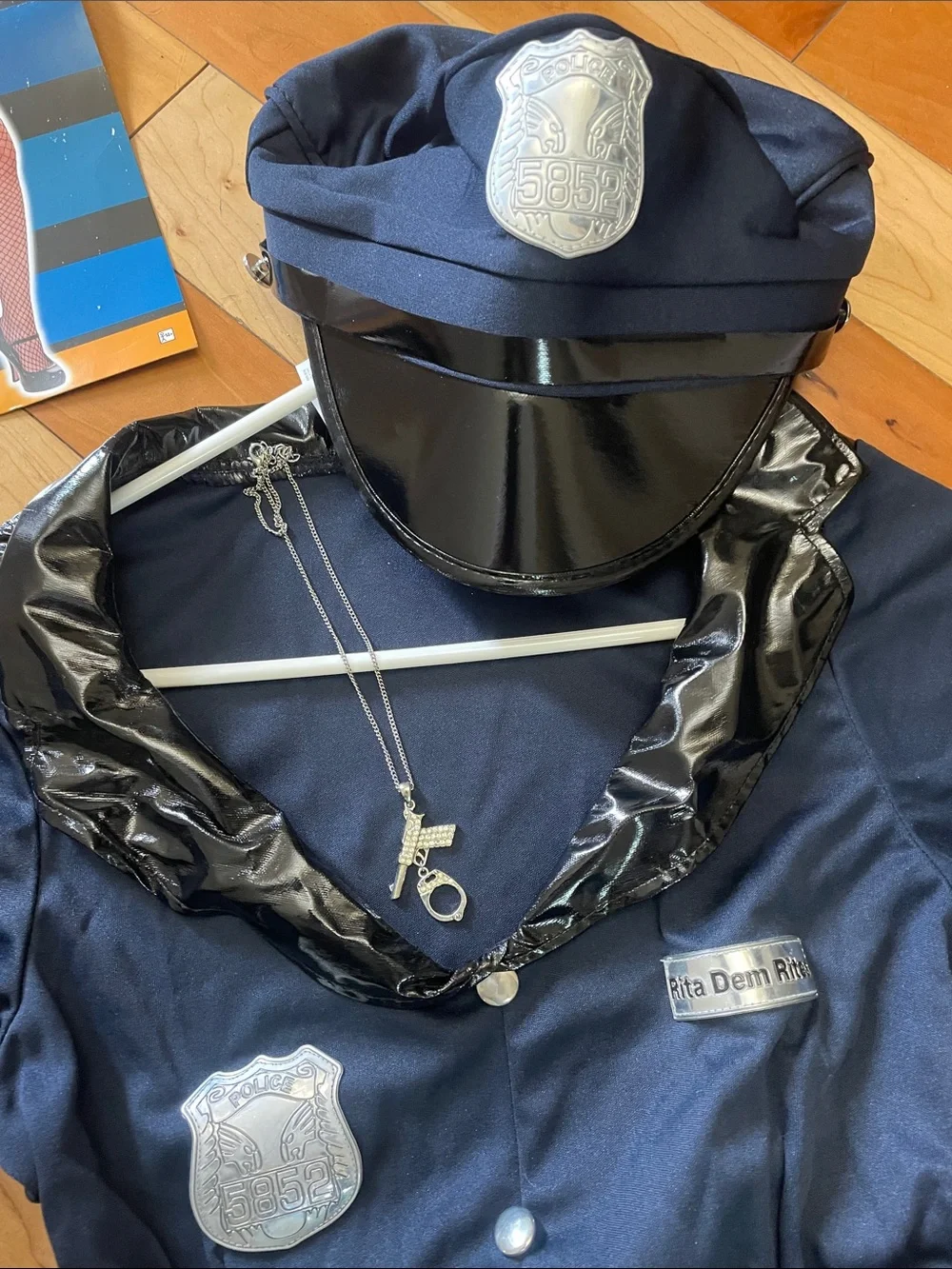Adult Navy Police Officer Costume with Accessories